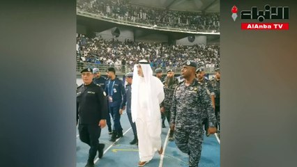 الشيخ فهد اليوسف يتفقد الأوضاع داخل ملعب «جابر»