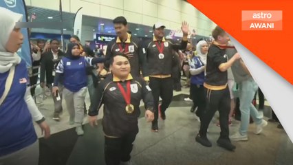 Kepulangan kontinjen para negara disambut meriah