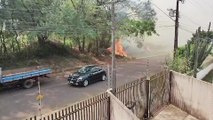 Mais um incêndio ambiental é registrado em Cascavel, desta vez na rua da Colonização