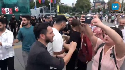 Kadıköy'de Narin Güran için toplanan gençlere polis müdahalesi