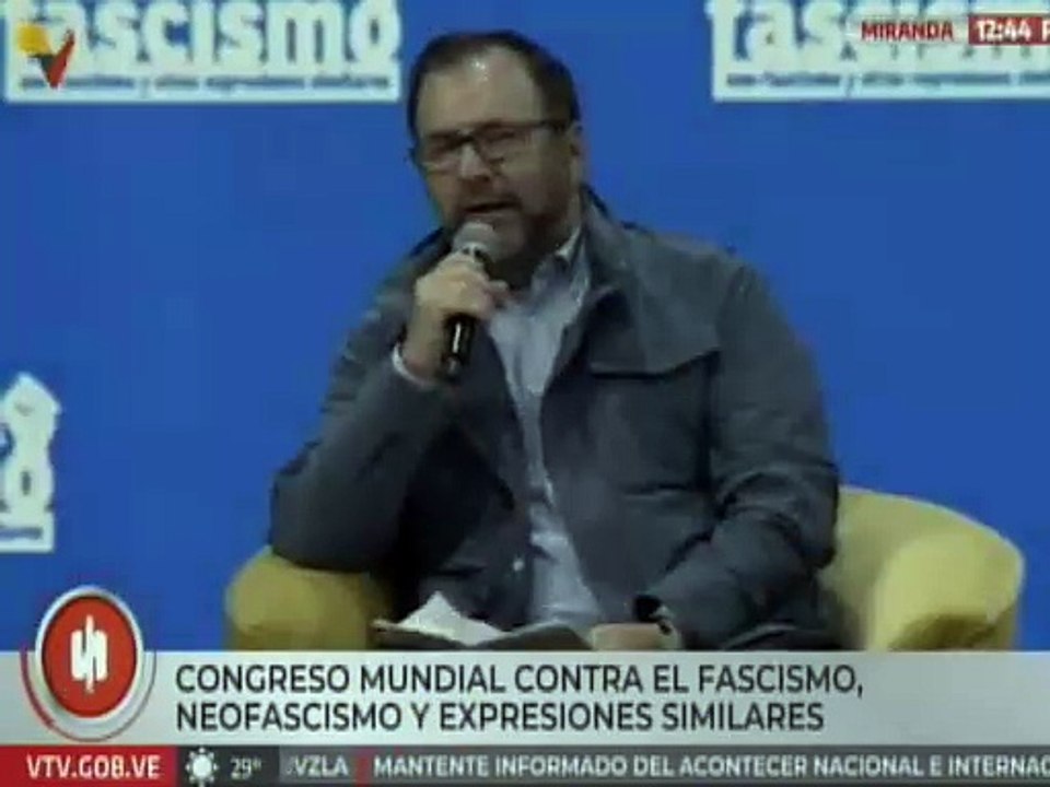 El Congreso Mundial Antifascista permitirá enfrentar las amenazas que se ciernen sobre la humanidad