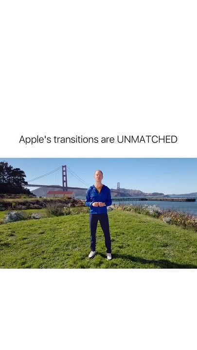 That was clean   Apple events are renowned for their seamless and visually stunning transitions, elevating the entire presentation experience. Whether moving from product announcements to demos or switching between speak