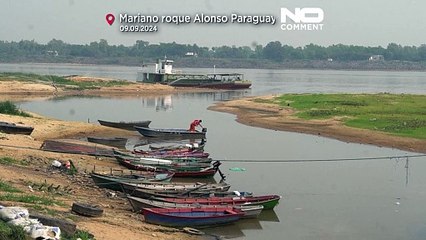 NO COMMENT: El río Paraguay registra su nivel de agua más bajo en más de un siglo en Asunción