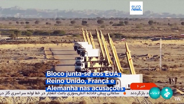 UE pondera resposta “firme” ao fornecimento de mísseis balísticos iranianos à Rússia