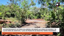 La vicepresidente Victoria Villarruel recorrió las minas de Wanda y se llevó aros de amatista: “Luce un pedacito de nuestra tierra misionera”