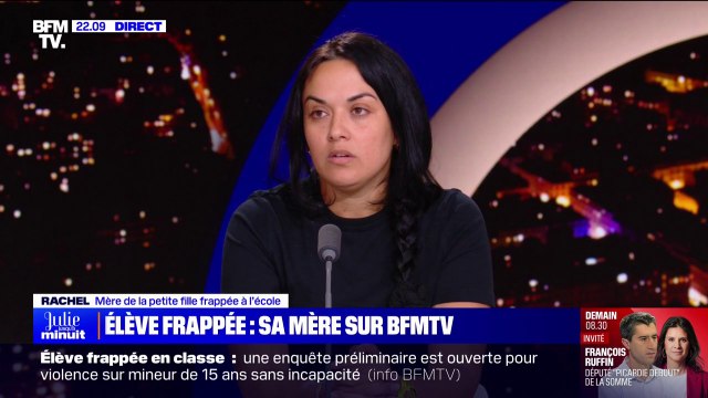 J'étais sous le choc : Rachel, mère de la fillette de 3 ans frappée par son institutrice réagit sur BFMTV