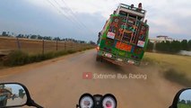 crazy driving Pakistani bus gujjar tyara shakargarh to Gujranwala