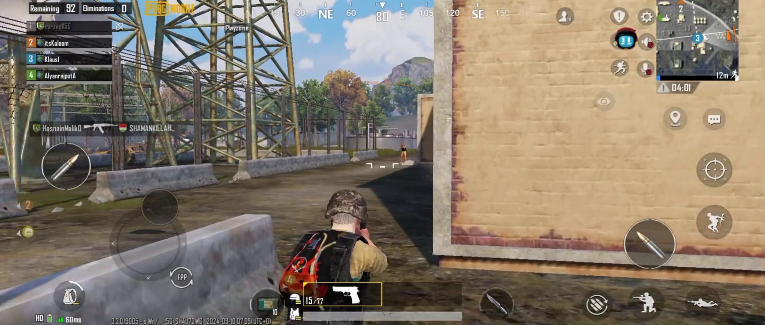 PUBG MOBILE Game Playing