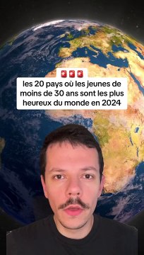 les 20 pays où les jeunes de moins de 30 ans sont les plus heureux du monde en 2024