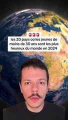  les 20 pays où les jeunes de moins de 30 ans sont les plus heureux du monde en 2024