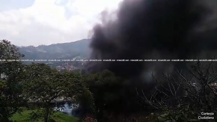 17-03-18 A esta hora se presenta incendio forestal en La Estrella