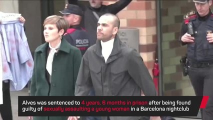 Dani Alves released from Barcelona jail after paying €1m bail