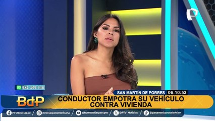 Familia pide justicia en SMP: casa queda destrozada luego que carro se empotrará en fachada