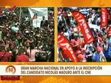 Pueblo acompaña a Nicolás Maduro a la Inscripción de su candidatura presidencial ante el CNE