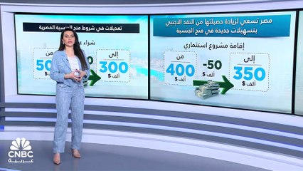 مصر تسعى لزيادة حصيلتها من النقد الأجنبي بتسهيلات جديدة في منح الجنسية