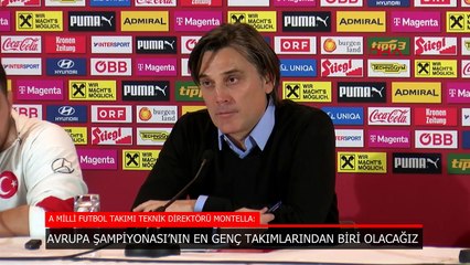 Montella: Avrupa Şampiyonası'nın en genç takımlarından biri olacağız
