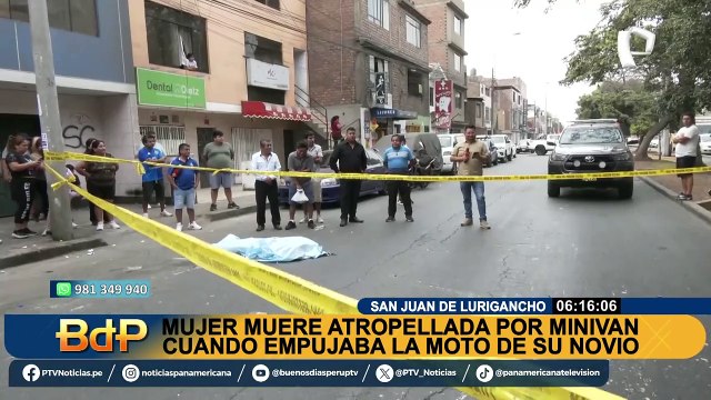 SJL: Conductor que atropelló a pareja y acabó con la vida de una joven de 21 años se dio a la fuga