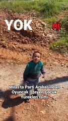 Parti arabasından taleplerde bulunan ufaklık karşılık bulamayınca altın niteliğinde öğüdünü veriyor 