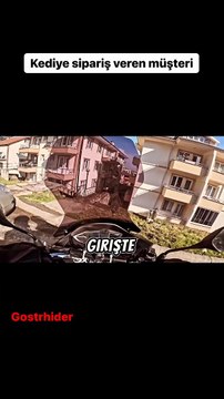 Apartmanındaki kediye mama sipariş edip, kuryeyi de unutmayan güzel yürekli insan ve kediye siparişi getirip servisi yapan kurye