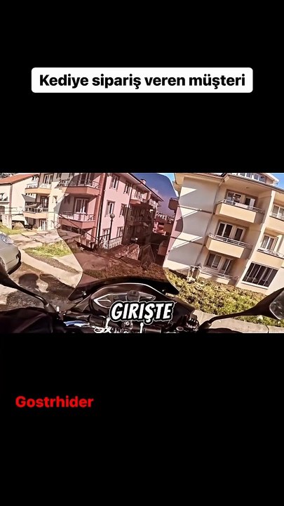 Apartmanındaki kediye mama sipariş edip, kuryeyi de unutmayan güzel yürekli insan ve kediye siparişi getirip servisi yapan kurye 