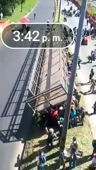 Colapsada la Autopista Sur a altura de la estación Ayura