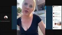 Mujer lanza insultos racistas contra hombre de color y tambien su perro