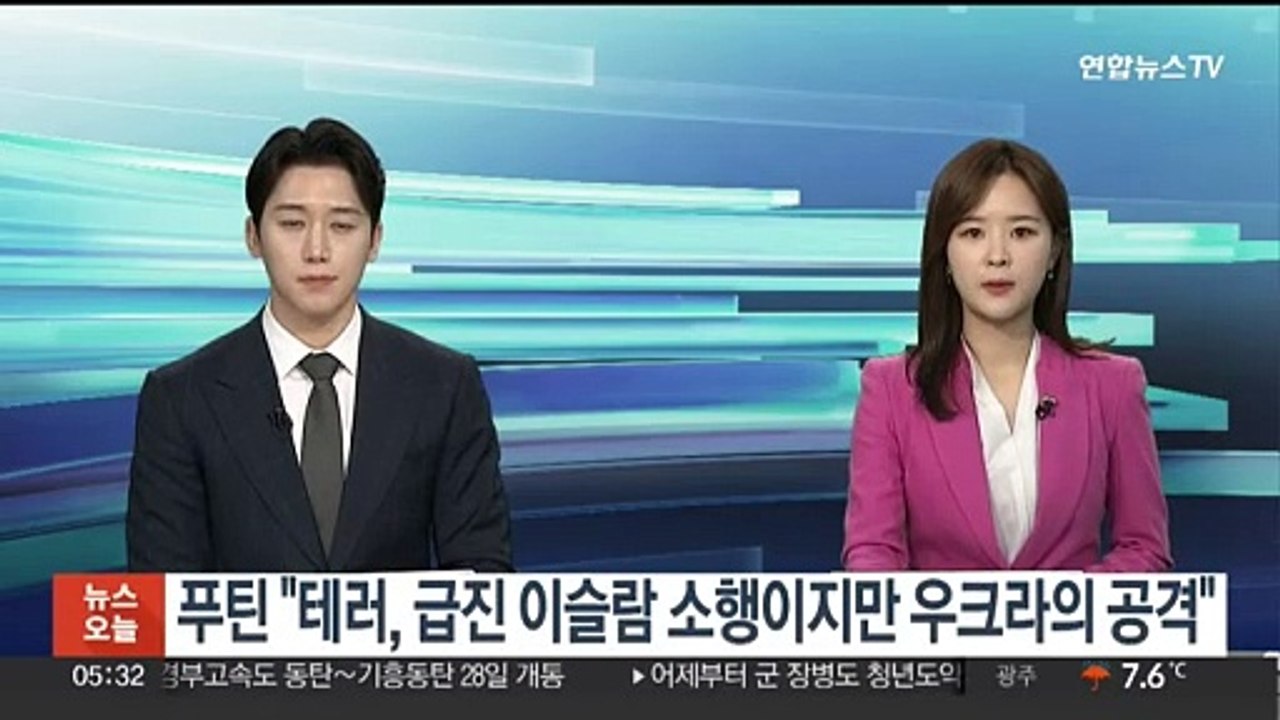 푸틴 "테러, 급진 이슬람 소행이지만 우크라의 공격"