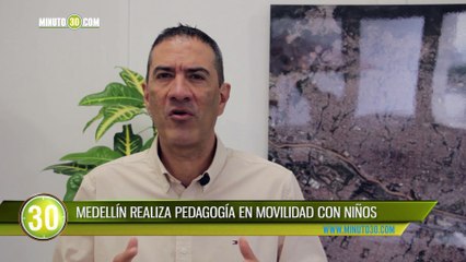MEDELLÍN REALIZA PEDAGOGÍA EN MOVILIDAD CON NIÑOS