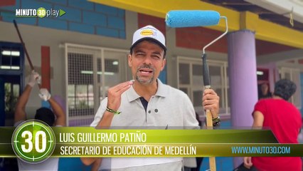 Secretaría de Educación de Medellín realizó jornada de pintura en colegio de Bello Oriente