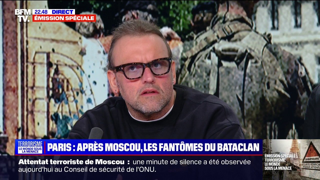 Bruno Poncet, survivant de l'attentat du Bataclan, au sujet de Gérald Darmanin: "Je suis content qu'il me dise qu'il y a des attentats déjoués"