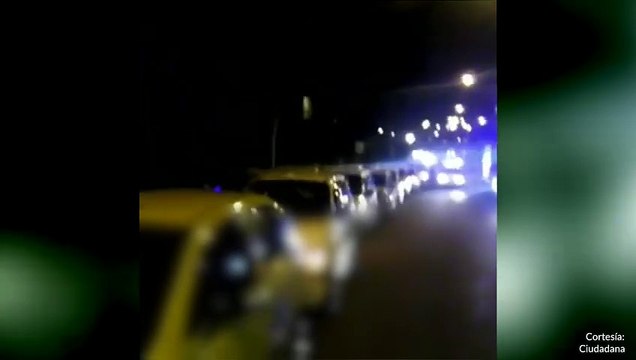 08-06-18 Taxistas en Medellin protestaron para exigir mas garantias de seguridad