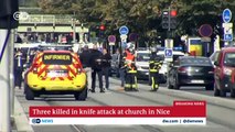El ataque con cuchillo en la Niza francesa deja 3 muertos y varios heridos.