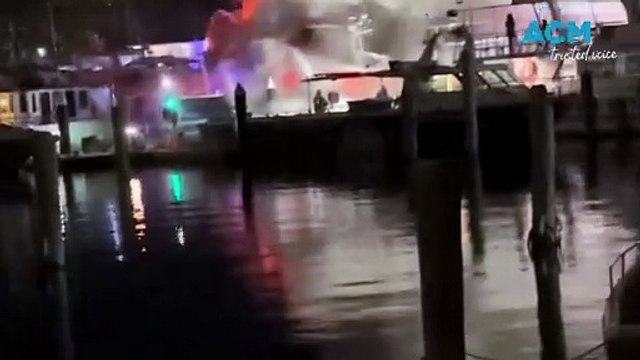 Yacht burns at Port Stephens | Newcastle Herald | March 26 2024