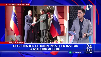 Gobernador de Junín insiste en la vista de Maduro a Perú para el Bicentenario de la batalla de Junín
