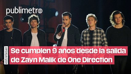 Se cumplen 9 años desde la salida de Zayn Malik de One Direction