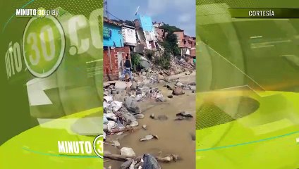 Se cayeron dos casas en San Javier, por fortuna no había nadie allí