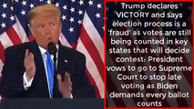 Donald Trump dice que las elecciones son un fraude para la gente de Estados UNidos
