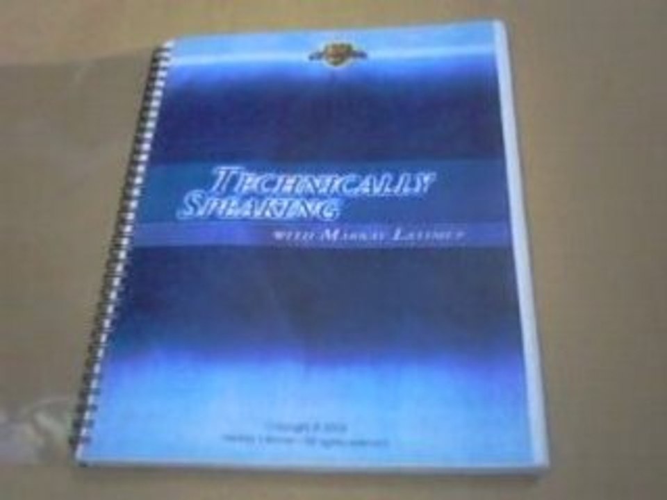 Markay Latimer Technically Speaking dvd