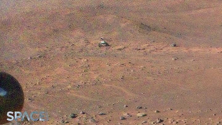 Mars Helicopter Ingenuity Spots Perseverance Rover During Flight 51