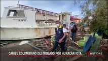 El huracán Iota deja una estela de devastación en el Caribe colombianO