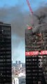 Incendio en WORLD TRADE CENTER en Bruselas, Belgica