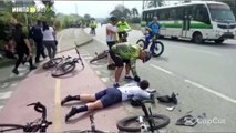 Girardota un carro arrolló a grupo de ciclistas y