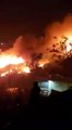 #VIDEO: Fuerte incendio por vientos de Santa Ana se registró en Cumbres del Rubí de Tijuana.
