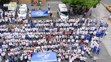 25-01-19 Trabajadores abrazaron la IPS Universitaria como apoyo ante la emergencia hospitalaria