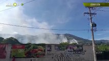 Incendio forestal en Copacabana