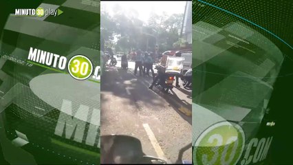 agresion a agente de transito en bello