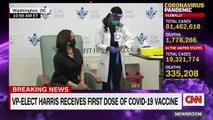 Kamala Harris recibe una primera dosis de la vacuna antiCovid19