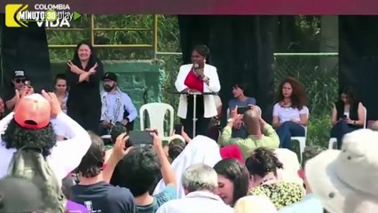 Francia Márquez durante el lanzamiento del programa Jóvenes en Paz en Medellín