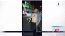 #VÍDEO: Mujer sufre agresión en plena calle y joven intenta salvarla