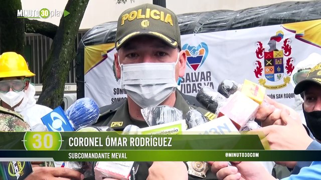 En estaciones de Policía del Valle de Aburrá toman medidas frente al coronavirus